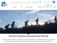 Tablet Screenshot of earthcharter.org